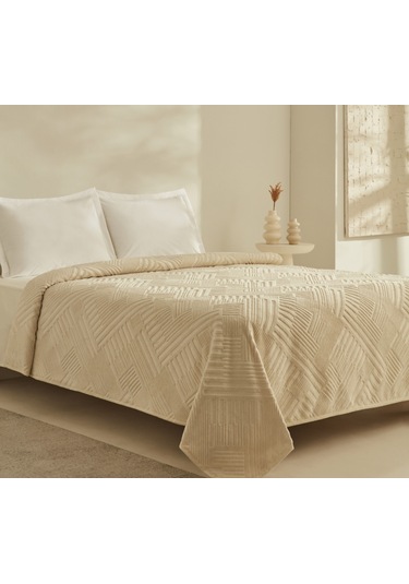 Karaca Home Rita Emboss Batta Tek Kişilik Ekru Beyaz