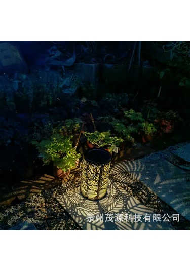 Ximistore9 Güneş Enerjili Bahçe Dekorasyonu Yaprak Desenli Suya Dayanıklı Dış Mekan Aydınlatma Lambası