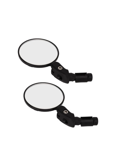 Geeroyoo Bisiklet İçin Çift Konveks Yansıta - 360 Döner, Geniş Görüş, Dayanıklı Malzeme, 18-22mm Düz Çubuk Uyumlu, Dağ Yolu Bisikleti Elektrikli Bisiklet Uygun