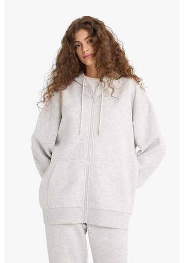 Defacto Oversize Geniş Kalıp Kapüşonlu Fermuarlı Sweatshirt V4233az25wngr256 Gri Defacto Oversize Geniş Kalıp Kapüşonlu Fermuarlı Sweatshirt V4233az25wngr256 Gri