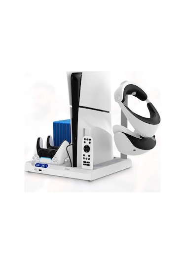Ps5 Slım / Fat Soğutucu Özellikli Vr Standlı Şarj Dikey Standı Pg-p5s028