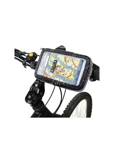 Rogfer Galaxy Note / İ9220 / N7000, Note Iı / N7100, Note Iıı / N9000 Siyah İçin Bisiklet Dağı Ve Su Geçirmez Dokunmatik Kılıf Siyah Siyah