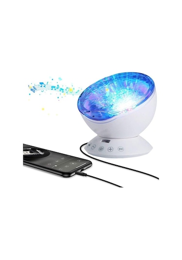 Exeo Müzik Çalar Okyanus Dalgası 7 Farklı Led Işıklı Kumandalı
