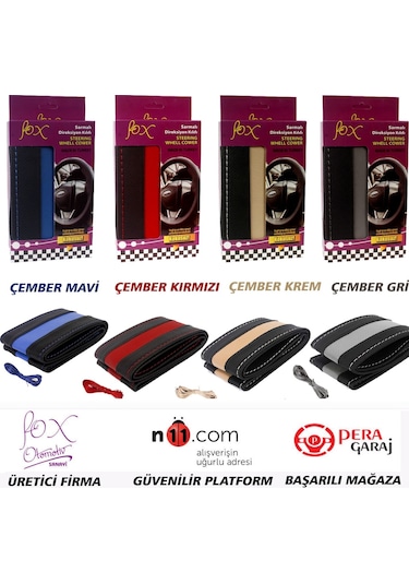 Fox Marka Sarmalı Direksiyon Kılıfı 14 Farklı Model