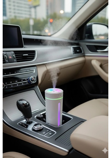 Blackbird Kt-h04 Beyaz Oto İçi Ofis Ev Hava Nemlendirici Işıklı Buhar Koku Makinası