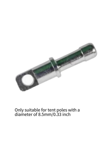 Homyl 8,5 Mm/0.33 Inç Çadır Kutupları Için Yedek 12'li-paket Gümüş