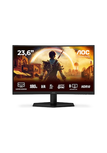 Aoc C24g42e 24" 180 Hz 0,5ms Freesync Hdr10 Fast Va Oyuncu Monitörü