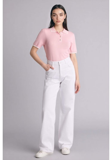 Defacto Fıtted Polo Yaka Kazak C1498ax26sppn475 Pembe-pn475