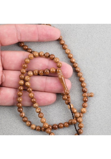 Orijinal Doğal Kuka 99'luk Küre Kesim 6mm Namaz Tesbihi