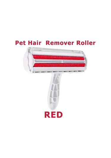 Evcil Hayvan Tüy Çıkarıcı Rulo - Kendi Kendini Temizleyen Tabanlı Köpek Ve Kedi Kürk Sökücü - Verimli Hayvan Tüy Alma Aracı - Mobilyalar İçin Mükemmel Kırmızı