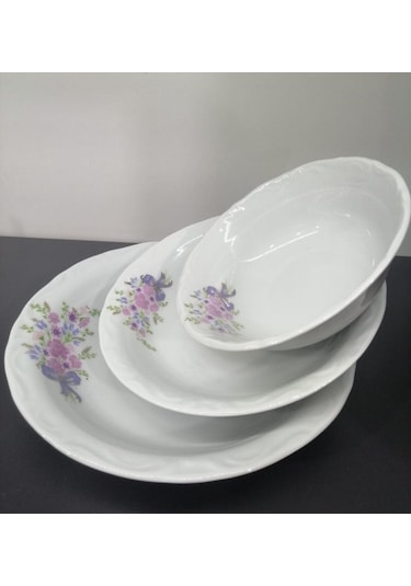 Porland Porselen Buket 18 Parça Yemek Takımı