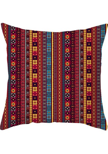 Yeni Sade Tarzda Baskılı Yastık Kılıfı No.48 Ekru