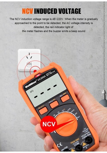 Wellhise VC205A El Fenerli Multimetre