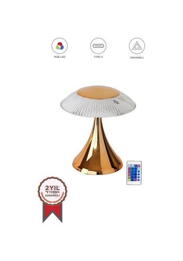 Lw-31 Gold Abajur Karistal Elmas Masa Lambası Romantik Akrilik Led Gece Lambası Beyaz