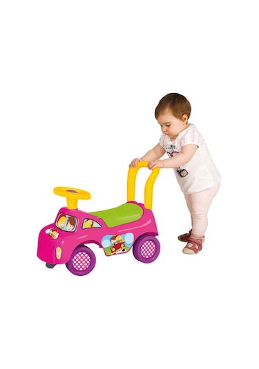 Pembe İlk Arabam - İlk Arabam - Binmeli Araba - Çocuk Arabası - İlk Adım Arabası