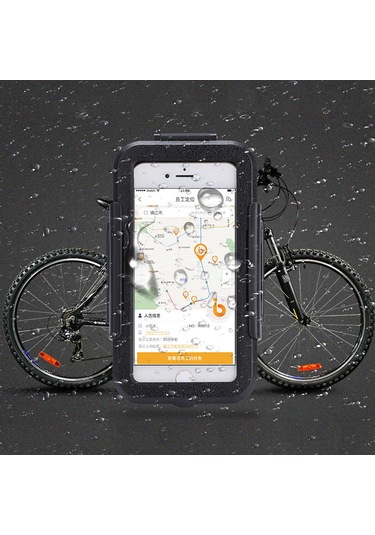 Samdoo Bisiklet Ve Motosiklet Için Ipx8 Su Geçirmez Abs Telefon Kılıfı - 4.7-6.1 İnç Ekran Uyumlu, 360 Derece Döner, 22-32mm Sapka Uyumlu Diğer