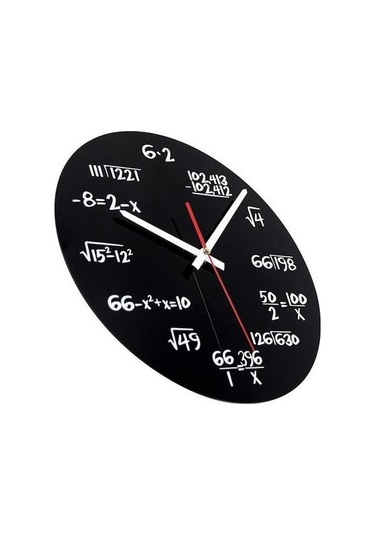 Primepickings Akrilik Saat Matematik Formülü Duvar Saati A