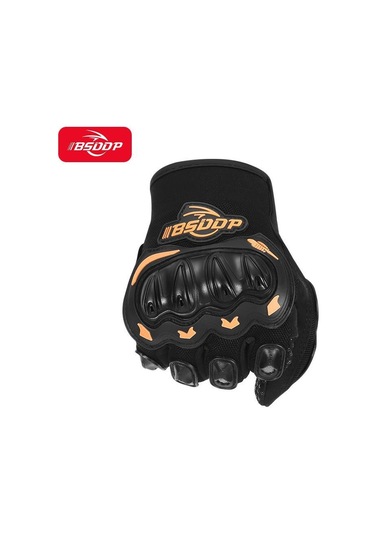 Bsddp Binici Kaymaz Anti-damla Motosiklet Sürme Eldiveni Turuncu