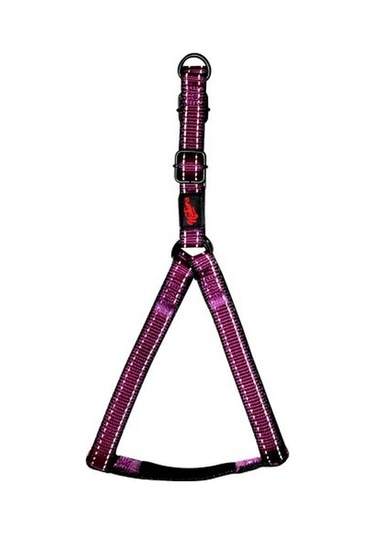 Natura Reflektörlü Kelebek Göğüs Tasması Mor M Çok Renkli