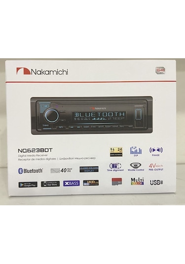 Nakamıchı Nq623Bdt 3 Rca Çıkışlı Oto Teyp 7 Renk Bluetooth-Usb