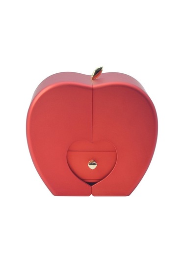 Kırmızı Noel Elması Gümüşlük, Hediye Kutusu, Yüzük Ve Pendent Saklama Kutusu, Ev Kullanıma Uygun, Dayanıklı Malzeme, Stokta Var, Toplu Alım