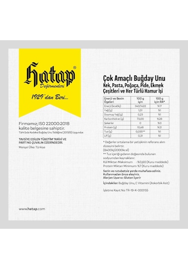 Hatap Çok Amaçlı Un 1 KG