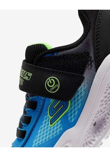 Skechers Skechers Meteor-lights - Krendox Büyük Erkek Çocuk Siyah Işıklı Spor Ayakkabı 401495l Bkbl