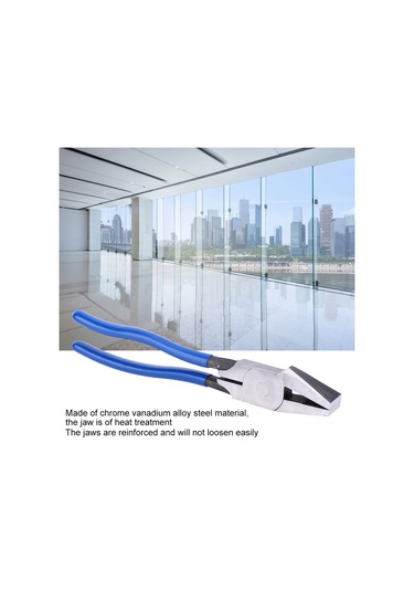 11in Cam Kesme Pensesi Krom Vanadyum Alaşımlı Çelik Pvc Saplı Kesici El Aleti
