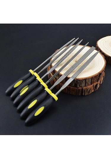 Senbang Ahşap İçin Mini Törpü Seti 14 Cm Plastik Saplı Eğe Takımı 6 Parça