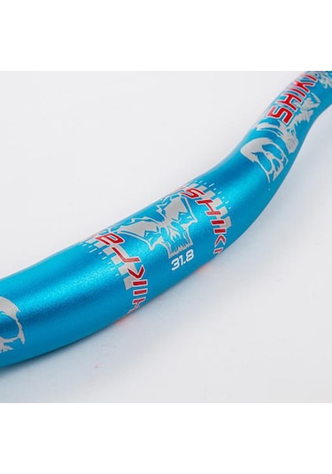 Suntek Alüminyum Yokuş Aşağı Dağ Bisikleti Gidon 31 Mavi-720mm Mavi