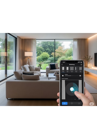 Rovline Akıllı Perde Motoru Rv300 Kornişe Montaj