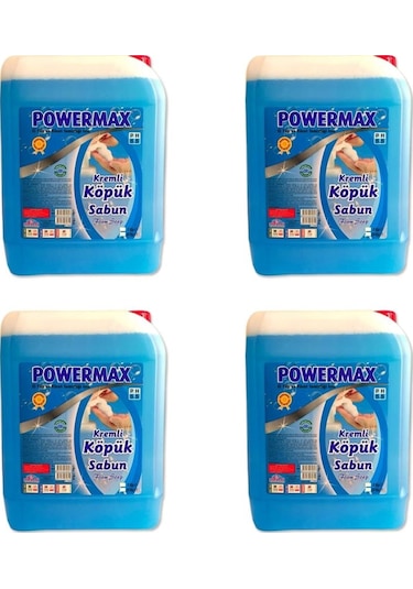 Powermax Köpük Sabun El Yıkama Sıvısı 5 KG x 4