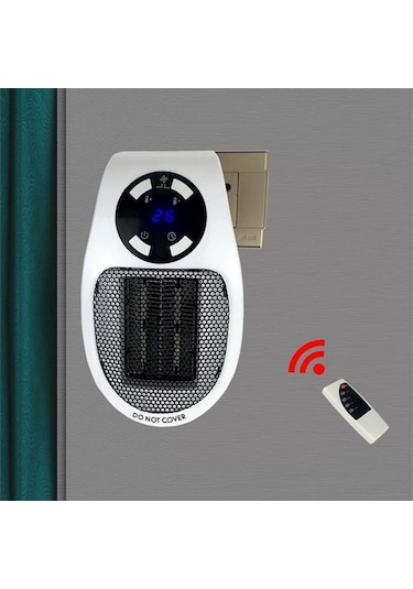 Pazly 500w Taşınabilir Mini Ptc Isıtıcı - Uzaktan Kumandalı, Hızlı Isıtma, 2 Ayarlı, 12 Saat Zamanlayıcı