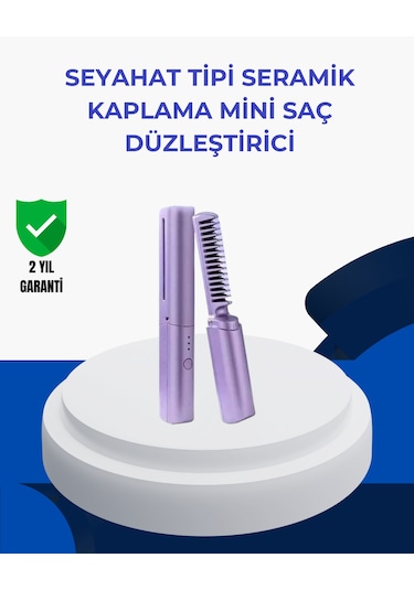 Taşınabilir Saç Düzleştirici Tarak Ayarlanabilir Isı Kontrollü