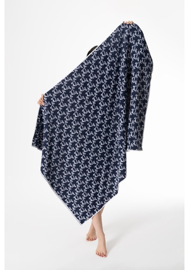 Desenli Banyo Havlusu 100x150 Cm Renkli