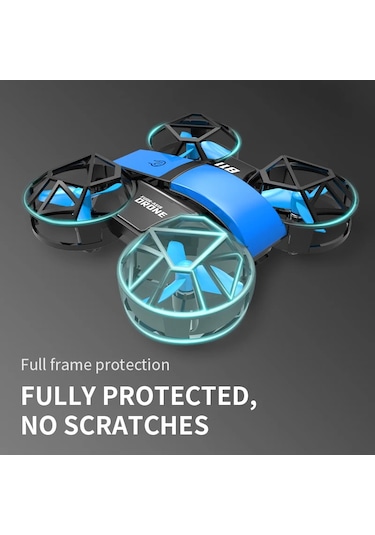 Dowellin D12 Drone Mini Uzaktan Kumanda Uçak Yeni Çocuk Oyuncak Hd Çift D12-wf-blue