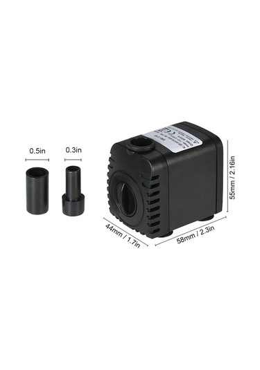 Novahub 600l/h 8w Dalgıç Pompası, Akvaryum Ve Hidroponik İçin Masaüstü Çeşme