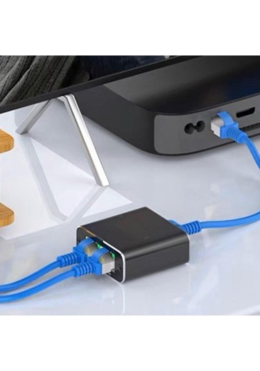 Homyl Splitter 1x2 Hub Aktarım Hızı 1000 Mbps Ağ Uzatma