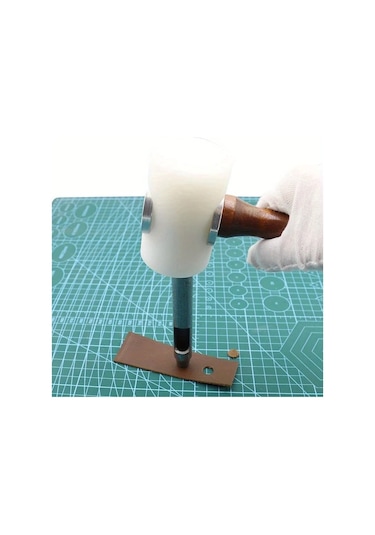 Willowhaven T Şekilli Çiziksiz Ve Sessiz Nylon Çekiç, Ergonomik Ahşap Sap