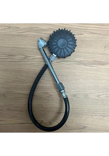 Boatshop1 Profesyonel Lastik Basınç Ölçer 1 Bilgisayar 0 220 Psı Uzatmalı Kauçuk Hortum Alaşımlı Çelik Gövde Otomobil Kamyon Motosiklet