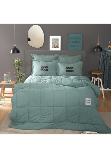 Karaca Home Motto Cotton Comfort Tek Kişilik Petrol