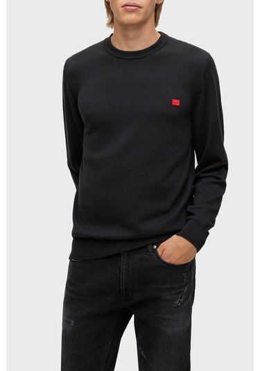 Hugo Erkek Kazak 50475083 001 Siyah Siyah