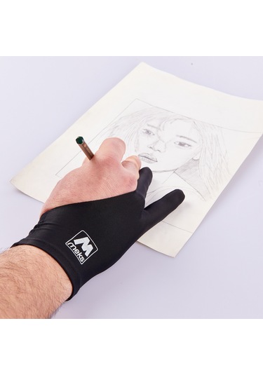 Meks Sanat Ve Eğitim Için Grafik Tablet Çizim Ve Tasarım Eldiveni S ( Small)