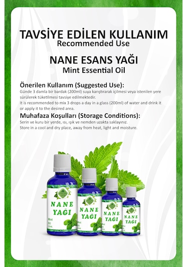 Nane Yağı Mint Essential Oil 20 Ml.