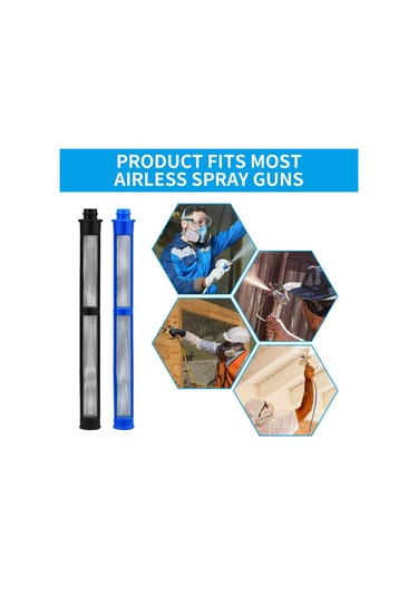 Xurunkeji Yüklenici Iı Ve Ftx Iı İçin Havasız Sprey Tabancası Filtresi 287033 Ve 287032, Lateks 100 Mesh Ve Lateks 60 Mesh 24 Adet