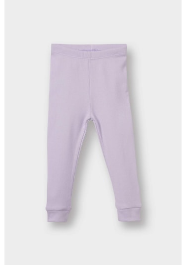 Defacto Kız Bebek 2li Takım Unicorn Baskılı Uzun Kollu Tişört Alt E9996a525aupr77 Mor