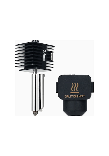 Jeemson Bambu Lab A1/a1mini Uyumlu 0.4mm Sert Çelik Nozzle, 3d Yazıcı Isı Ucu Seti, Ekstruder Değişim Parçası, Silikon Kılıf Dahil