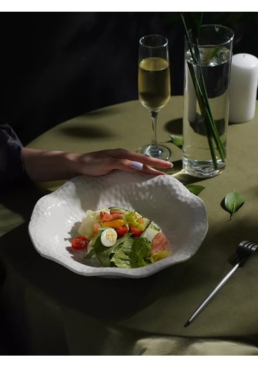 Skyphos Seramik Çorba Kasesi Hafiflik 1,1 L Çap 28 Cm 166665275 Beyaz