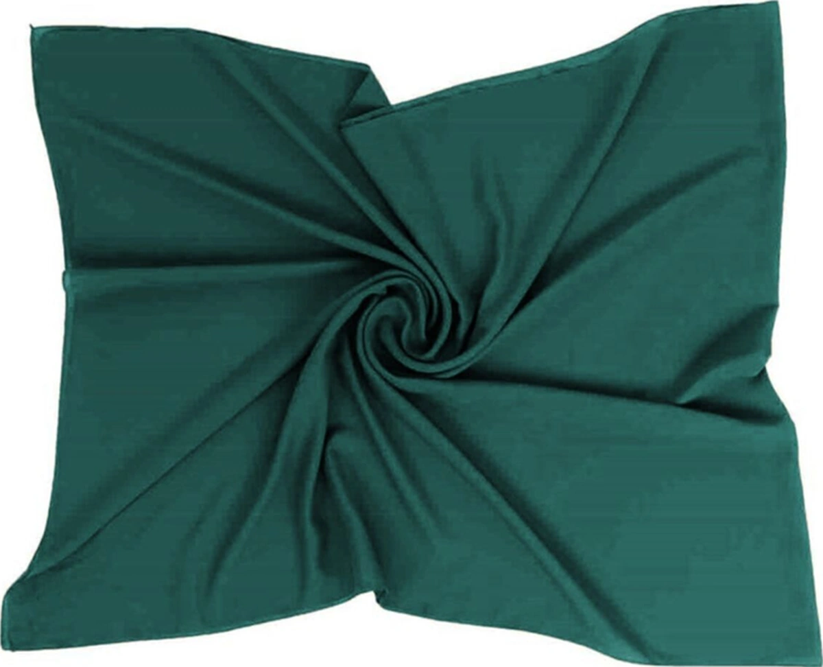 Bb - Ithal Düz Şifon Yeşil Şal Yeşil