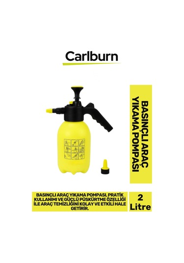 Özel Üretim Ergonomik Uzun Süreli Ayarlanabilir Püskürtmeli Basınçlı 2 Litre Araç Yıkama Pompası